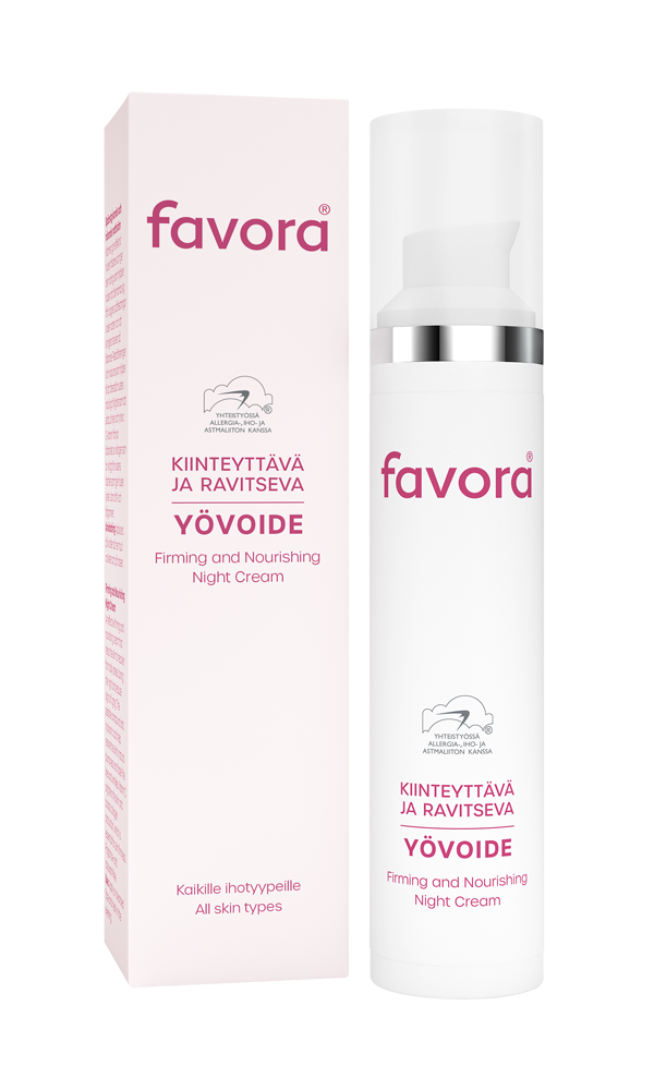 Favora kiinteyttävä ja ravitseva yövoide 50ml