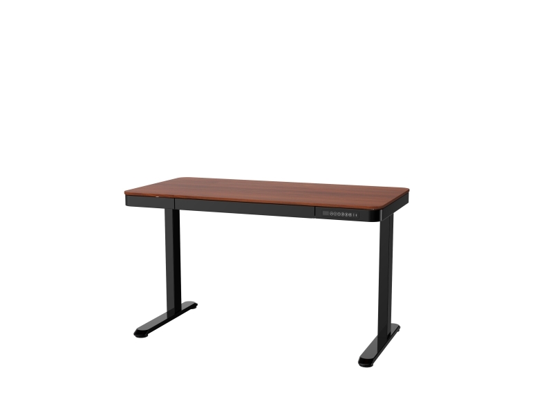 ACTIVEJET työpöytä, jossa on sähköinen korkeussäätö 140x70 ET119W-C musta/walnut