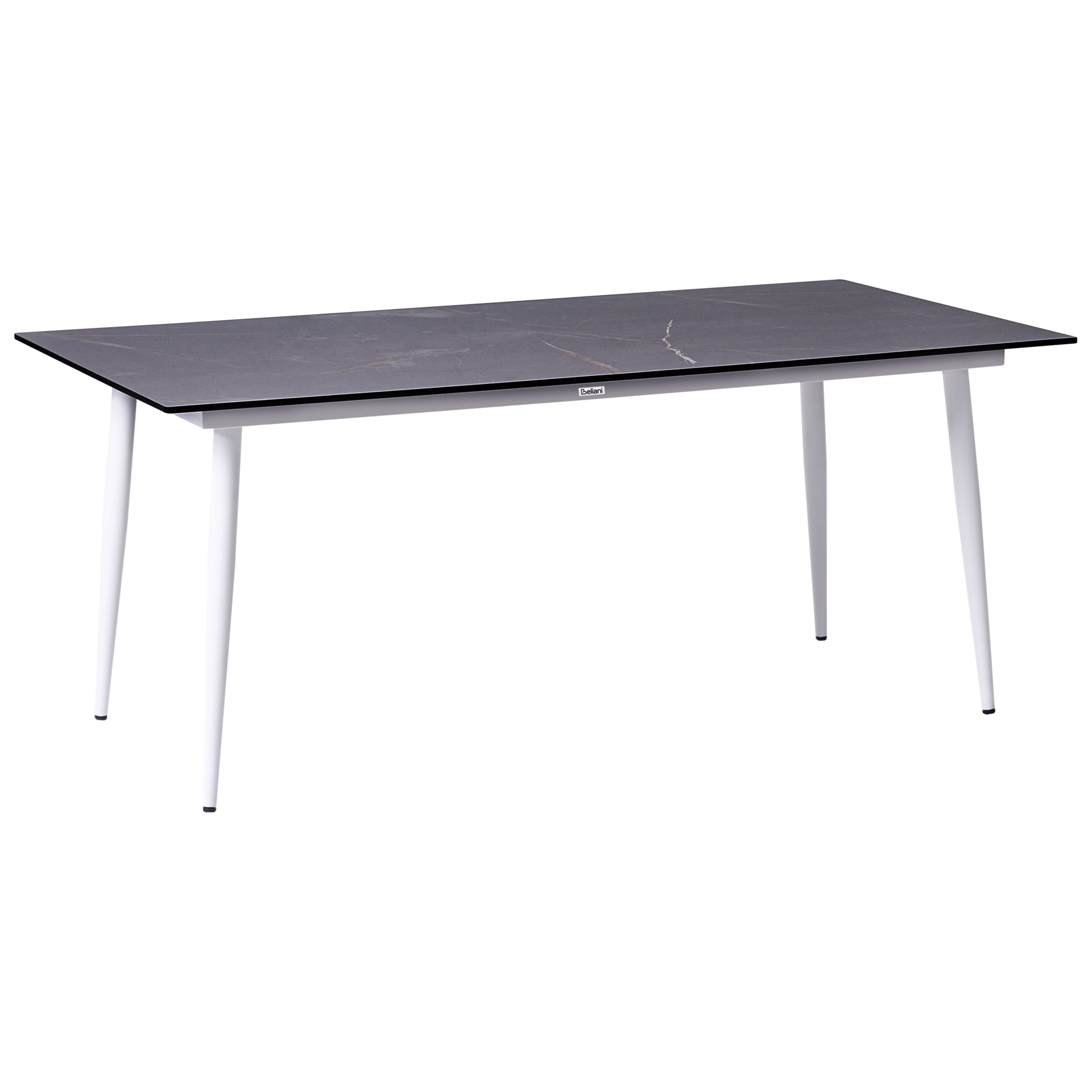 Ruokapöytä ulos Tolentino 90x180 cm marmorieffekti
