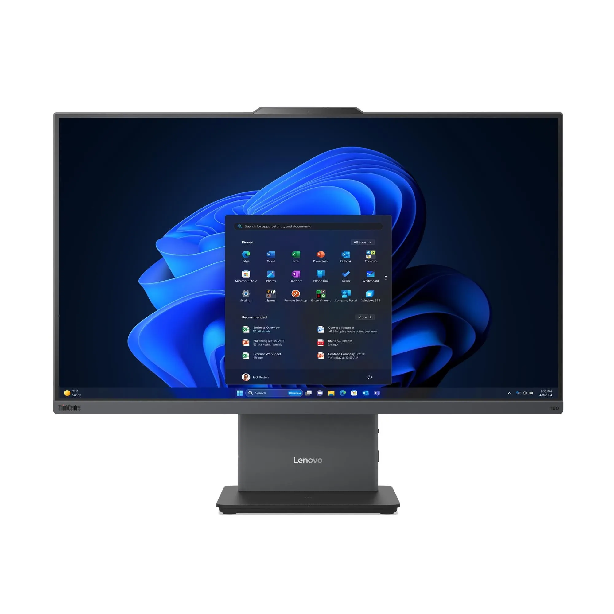 Lenovo ThinkCentre Neo 50a Gen 6 23.8" Core Ultra 5 226V, 16 Gt, 512 Gt